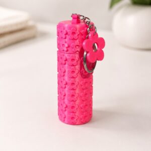 Chaveiro Porta Gloss Rosqueável Flor 3D